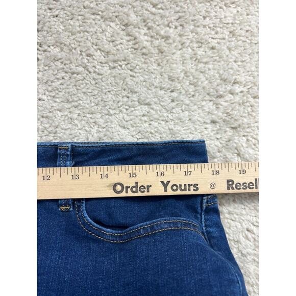 NYDJ Barbara Bootcut Jeans Womens 16 Blue Dark Wash Stretch Lifttuck Technology - Picture 7 of 12